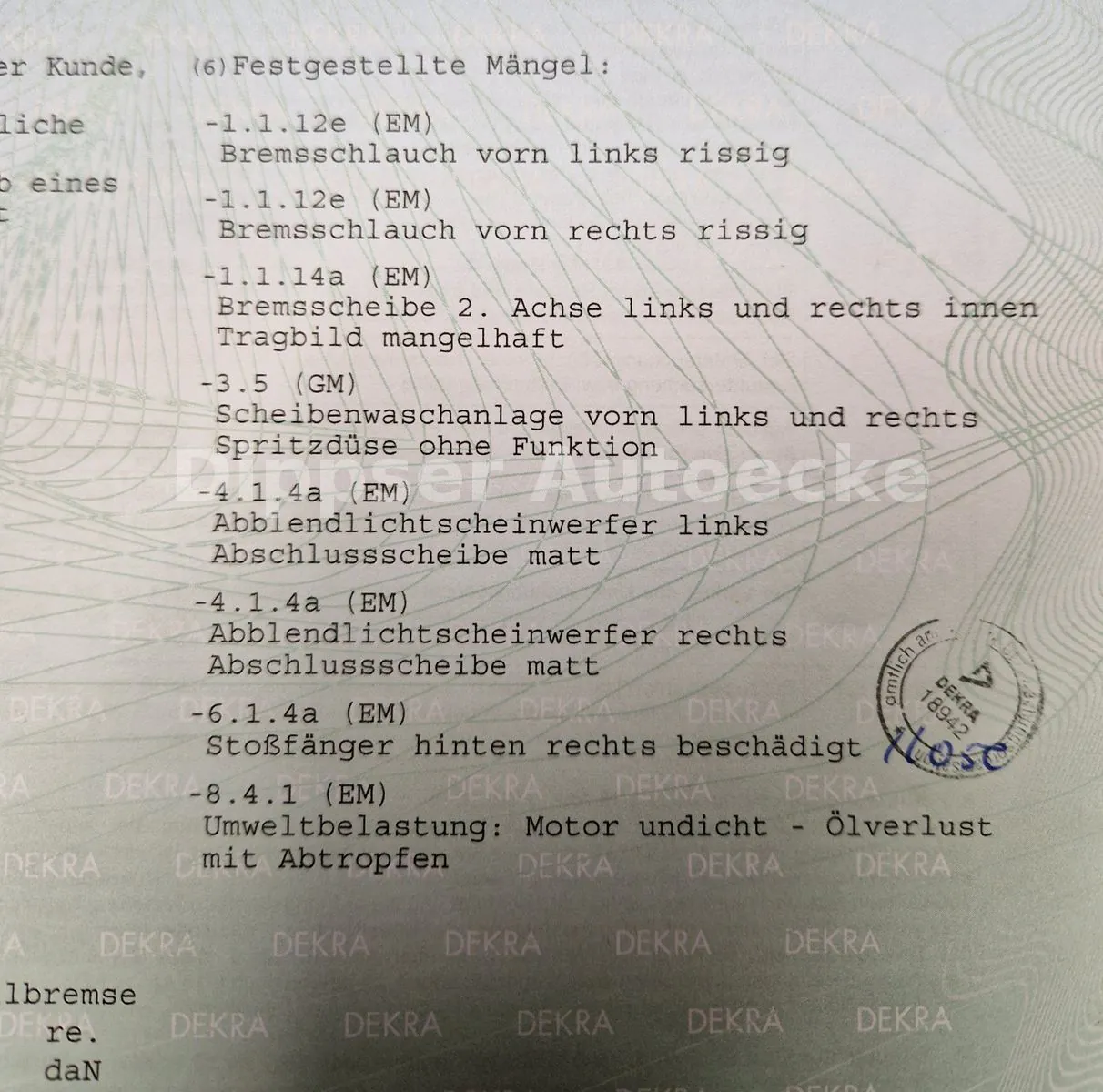 Fahrzeugabbildung MINI ONE Mini 