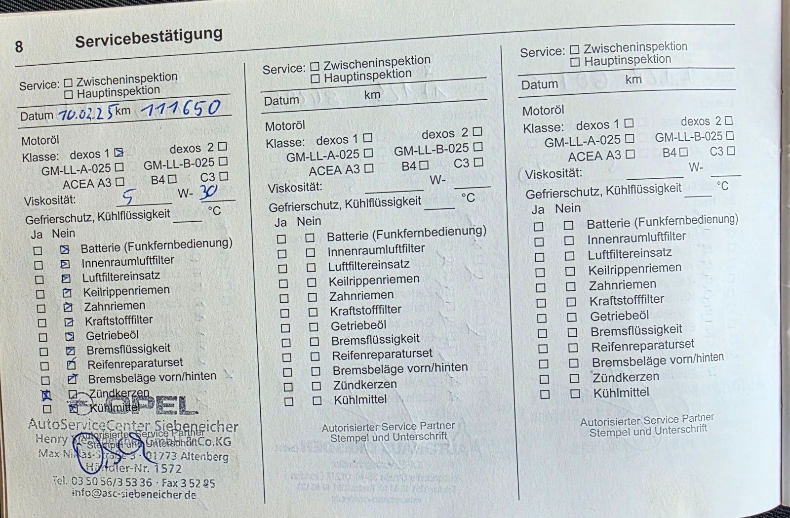 Fahrzeugabbildung Opel Meriva B